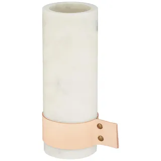 Zweig Design Marmor Vase, Weiß, 8 cm X 22 cm