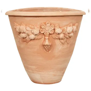 BISCOTTINI INTERNATIONAL ART TRADING Biscottini Wand-Blumentöpfe 50x34x45 cm - Terrakotta-Hohlvase - Gartenpflanzgefäß für draußen - Terrassenvasen - Blumenvase für den Eingang