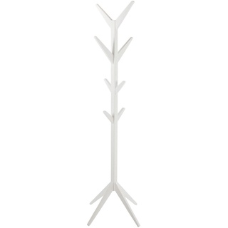 Actona Kleiderständer ASCOT, Weiß lackiert - Holz - 42 x 178 cm