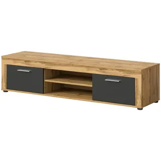 Möbel Kraft Jam Lowboard 160 x 37 x 40 cm Grau Melamin