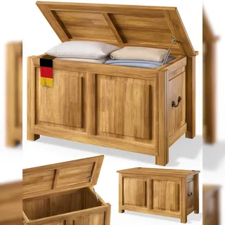 DEUBA Truhenbank Antik Braun 85 x 44 x 48 cm