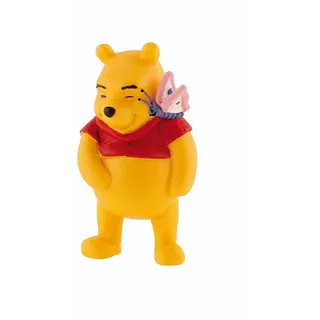 Bullyland 12329 - Spielfigur, Walt Disney Winnie Puuh mit Schmetterling, ca. 6,1 cm