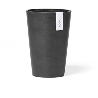 Ecopots Vase Pisa Dunkelgrau 17,5 cm x 3 cm