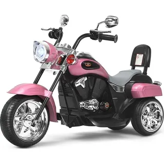 Costway Elektromotorrad 6V rosa