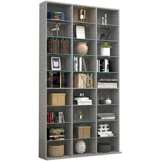 VCM Holz CD DVD Standregal Bücherregal Regal Zilas XL