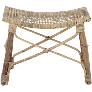 Bloomingville Fußstütze Clotilde, naturfarben, Rattan