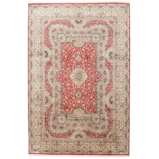 Kaschmir Reine Seide Teppich 217x323