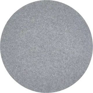 Misento Kunstrasen Easy, Poolunterlage rund, Outdoor Teppich - 395 cm, Grau | Nadelfilz Rasenteppich, wasserdurchlässig, Drainage-Noppen, 4mm, für Pool, Aufstellpool, Whirlpool
