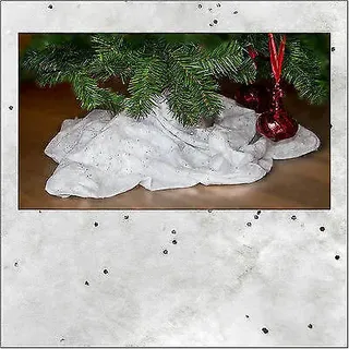 Kunstschneedecke weihnachtliche Dekoration,90x240 cm,Christbaumdecke Weihnachten