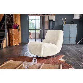 KAWOLA Sessel CINE Relaxsessel elektrisch verstellbar Cord cremeweiß
