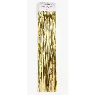 Inge-glas Lametta Goldglanz Glatt 50cm - Baumschmuck Weihnachten Weihnachtsbaum Gold Glänzend