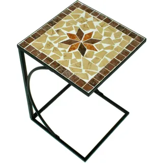 deluke Gartentisch 35 x 35 x 53 cm Braun