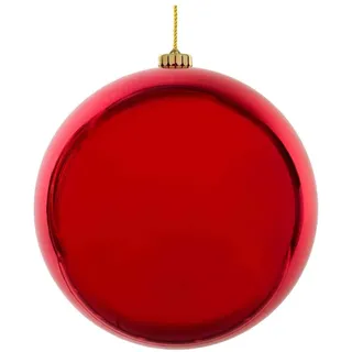 VEPATIM 3 Weihnachtskugeln Christbaumkugeln XXL aus Kunststoff rot Ø25cm