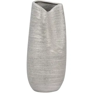 Beliani Dekovase Silber 32 cm