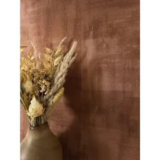 Newroom Vliestapete Mion Bronze Tapete Mustertapete Beton, Zement, Putz, strukturiert, Betonwand rot