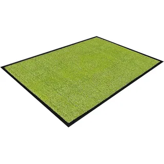 Color Your Life Fußmatte Rhine, waschbare & leistungsstarke Fußmatte mit Rutschfester Rückseite, rechteckig, Höhe: 6 mm, Erhältlich in vielen Größen grün 120 cm x 180 cm x 6 mm
