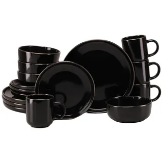 CreaTable Nordic Festive Kombiservice 16-tlg. schwarz