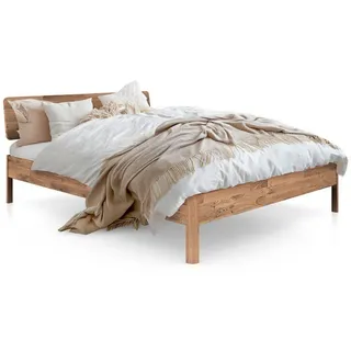 byoak Massivholzbett, Wildeiche, Holz, Echtholz,Eiche, 200x200 cm, Schlafzimmer, Betten