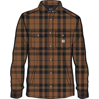 CARHARTT Flanelljacke schwarz-braun 2XL