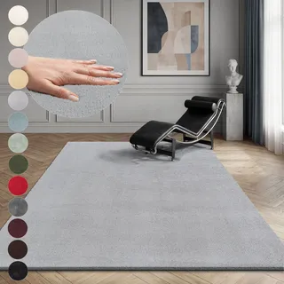 Teppich OTTO HOME "Arabell, Kunstfellteppich, Felloptik, waschbar" Gr. 33, grau, B:120cm H:16mm L:160cm, Polyester, Teppiche, Teppich, flauschig, kuschelig, Anti-Rutsch-Unterseite, Wohnzimmer, Schlafzimmer