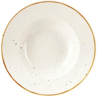 Churchill Stonecast -Wide Rim Bowl Pastateller- Ø28cm, Farbe wählbar (Barley White)