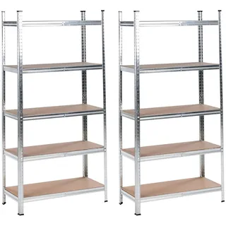 Gartenregal in Beige aus Eisen mit 4 Ablageflächen klappbar Pavona