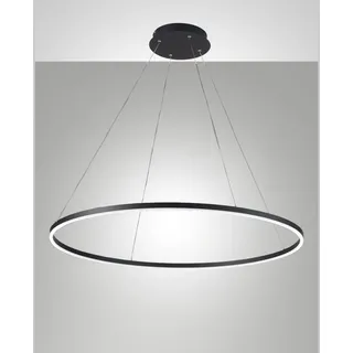 Fabas Luce Giotto 1-flg. Ø 100 cm schwarz Metall