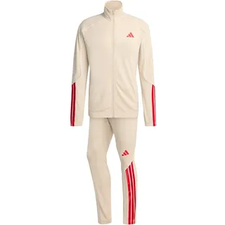 adidas Stadium 3-Streifen Trainingsanzug Beige XXL