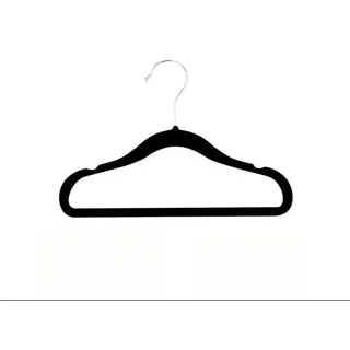 ANQI rutschfeste Kinderkleiderbügel aus Samt für Babys und Kleinkinder, 11,6 Zoll (für Babysachen), 20er-Pack, schwarz