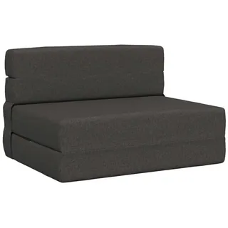 vidaXL Klappsofa Bett Dunkelgrau 70 x 60 cm Stoff