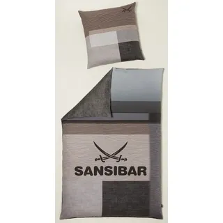 Sansibar Satin Braun 135 x 200 cm + 80 x 80 cm