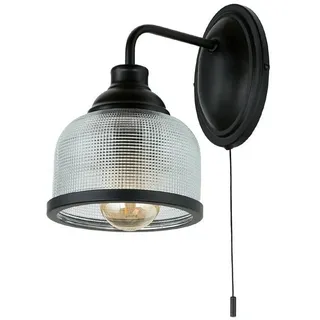 Licht-Erlebnisse Wandleuchte (B)15 x (H)24,5 cm 24,5 cm Schwarz Klar/Transparent