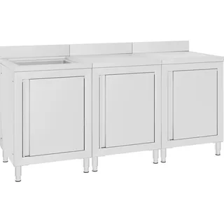 vidaXL Gastro-Spülenunterschrank 180 x 60 x 96 cm