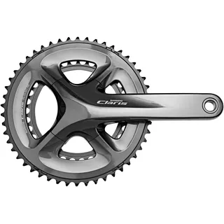 Shimano Claris FC-R2000 Kurbelgarnitur 2x8-fach 170 mm Schwarz/Grau