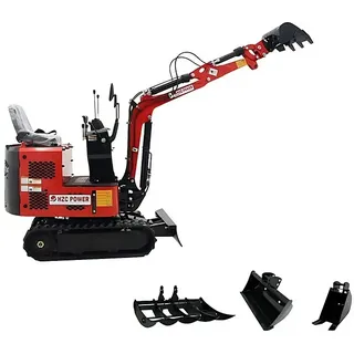 HZC Power Minibagger SDKB801  (7 kW, Diesel, Auslegerschwenkbereich: 120 °)