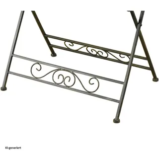 Hti-Living Gartentisch Beistelltisch 70 x 50 x 58 cm Braun/Rot