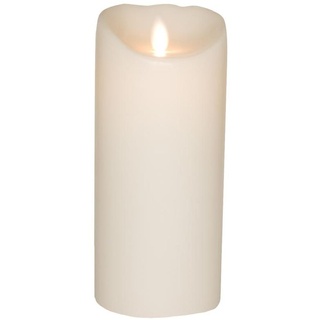 SOMPEX LED-Kerze Flame LED Kerze weiß 18cm (Kerze), mit Timer, Echtwachs, täuschend echtes Kerzenlicht weiß