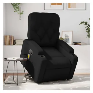 vidaXL Massagesessel mit Aufstehhilfe Kunstleder 142 x 75 x 100 cm Schwarz