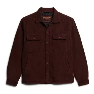 Superdry für Herren. M4010827A Cordjacke Surplus burgundy (XL), Lässig, Baumwolle, Bordeaux