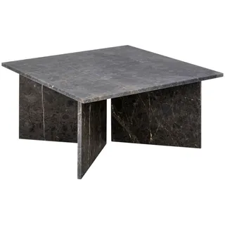 Livetastic Couchtisch, Schwarz, Stein, quadratisch, 90x42x90 cm, Wohnzimmer, Wohnzimmertische, Couchtische, Couchtische Marmor