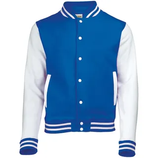 Just Hoods by AWDis - Unisex College Varsity Jacke \JH043\" - Royal Blue/White / M"