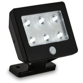 BRILONER Leuchten - LED Außenlampe mit Bewegungsmelder, Neigbare Außenleuchte IP54, LED Außenwandleuchte Wasserfest, LED Wandleuchte aussen, Schwarz, 2276-065