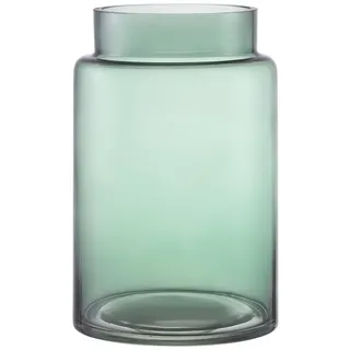 KAYLETIN Große Glasvase, grüne Vasen für Blumenstrauß, hohe Glasvase, Vasen mit breitem Mund für Kaffeetisch, Hochzeit, Wohnzimmer, Bürodekoration, Esstisch, 18 cm