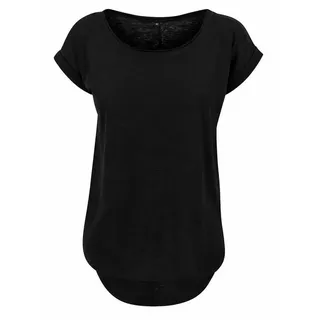 Build Your Brand Slub T-Shirt Schwarz 3XL