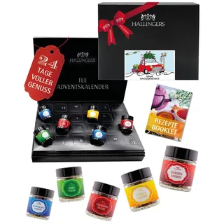 Tee Adventskalender-Set 24 lose Tees "Christmas Car" Hallingers DE