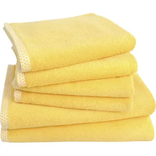 Dyckhoff Pure Natural Uni Handtuch 50 x 100 cm gelb 6 St.