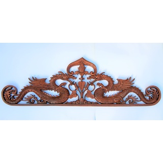 Fantastisches 80 cm Drachen Relief Holz Bali Asien Feng Shui Relief30
