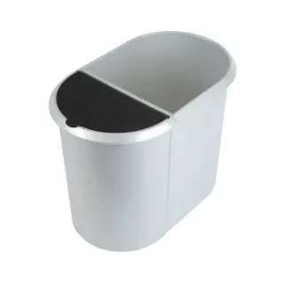Helit Duo-System 20 l Schwarz, Silber