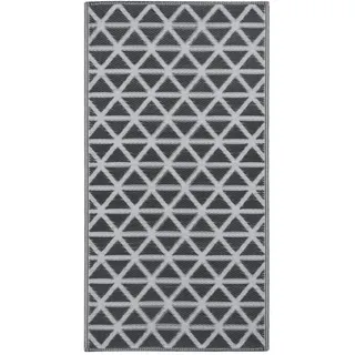 vidaXL Outdoorteppich 160 x 230 cm schwarz