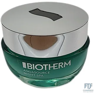 Biotherm Aquasource Night Spa Nachtcreme, tiefenwirksame Nachtcreme mit Spa-Effe